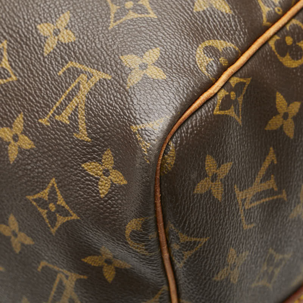 Louis Vuitton Bag Monogram Brown Boston Keepall Leather Bandouliere - Picture 9 of 9